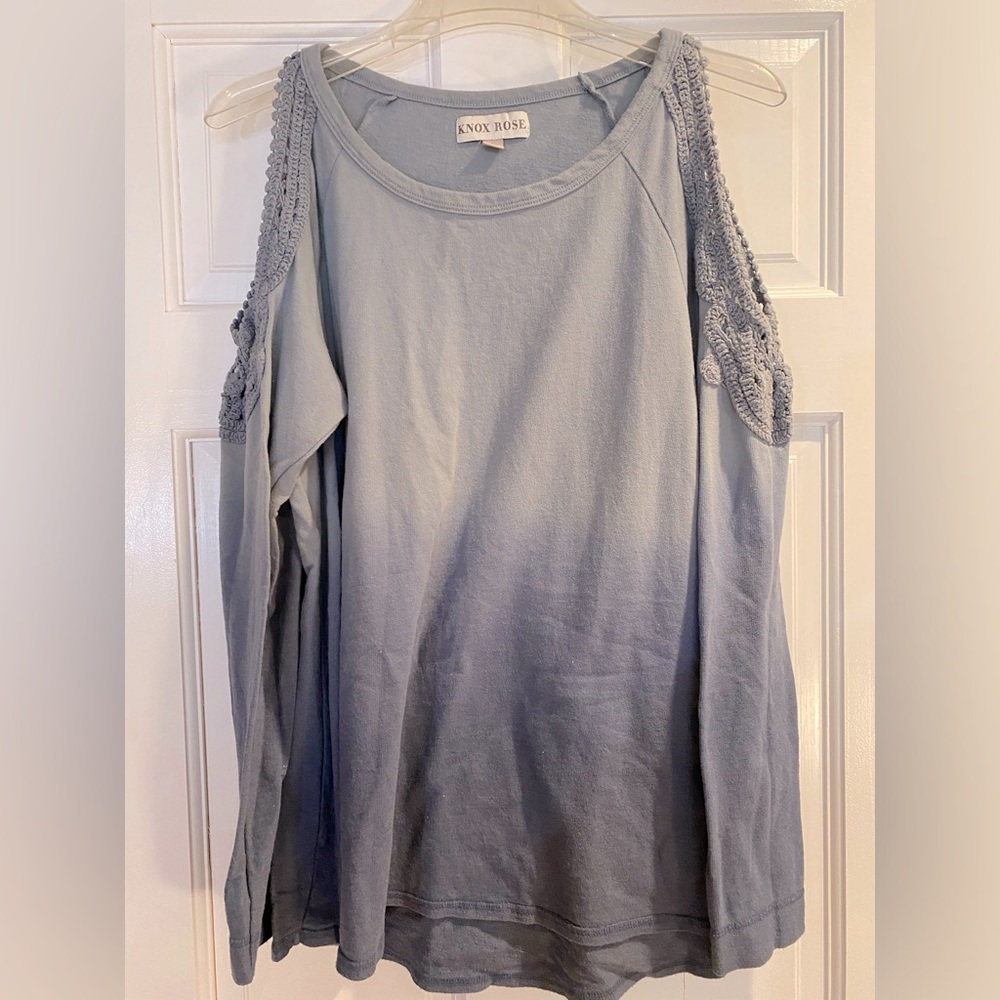 Knox Rose Women’s Large Oversized Open Shoulder Sweater